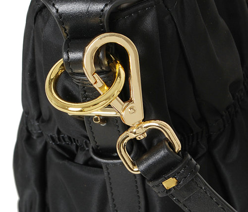 2014 Replica Designer Gaufre Nylon Fabric Tote Bag BN1336 black